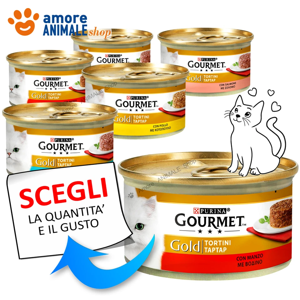 Purina Cat Gourmet Or → Contient Et Légumes - 85 Gr - Parfums Mixtes - Humide - Photo 1/1