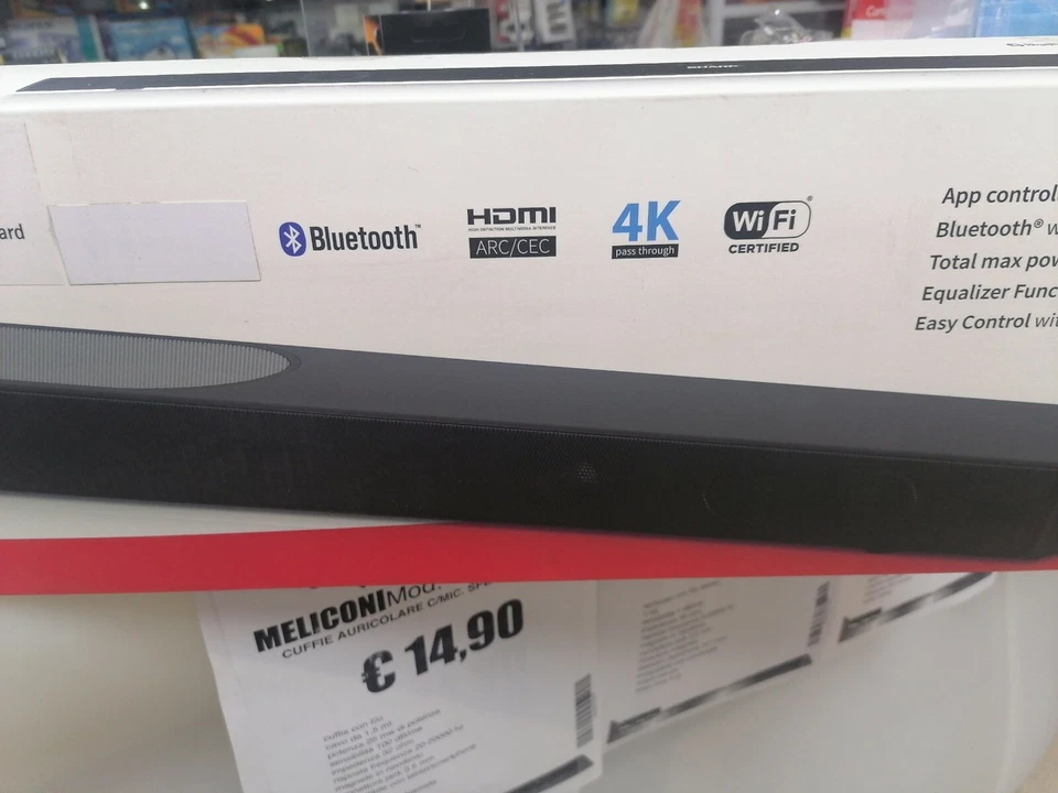 Sharp 2.1 All-in-one Wi-Fi Soundbar HT-SBW420 BK BLUETOOTH 4KHDMI - Immagine 2 di 4