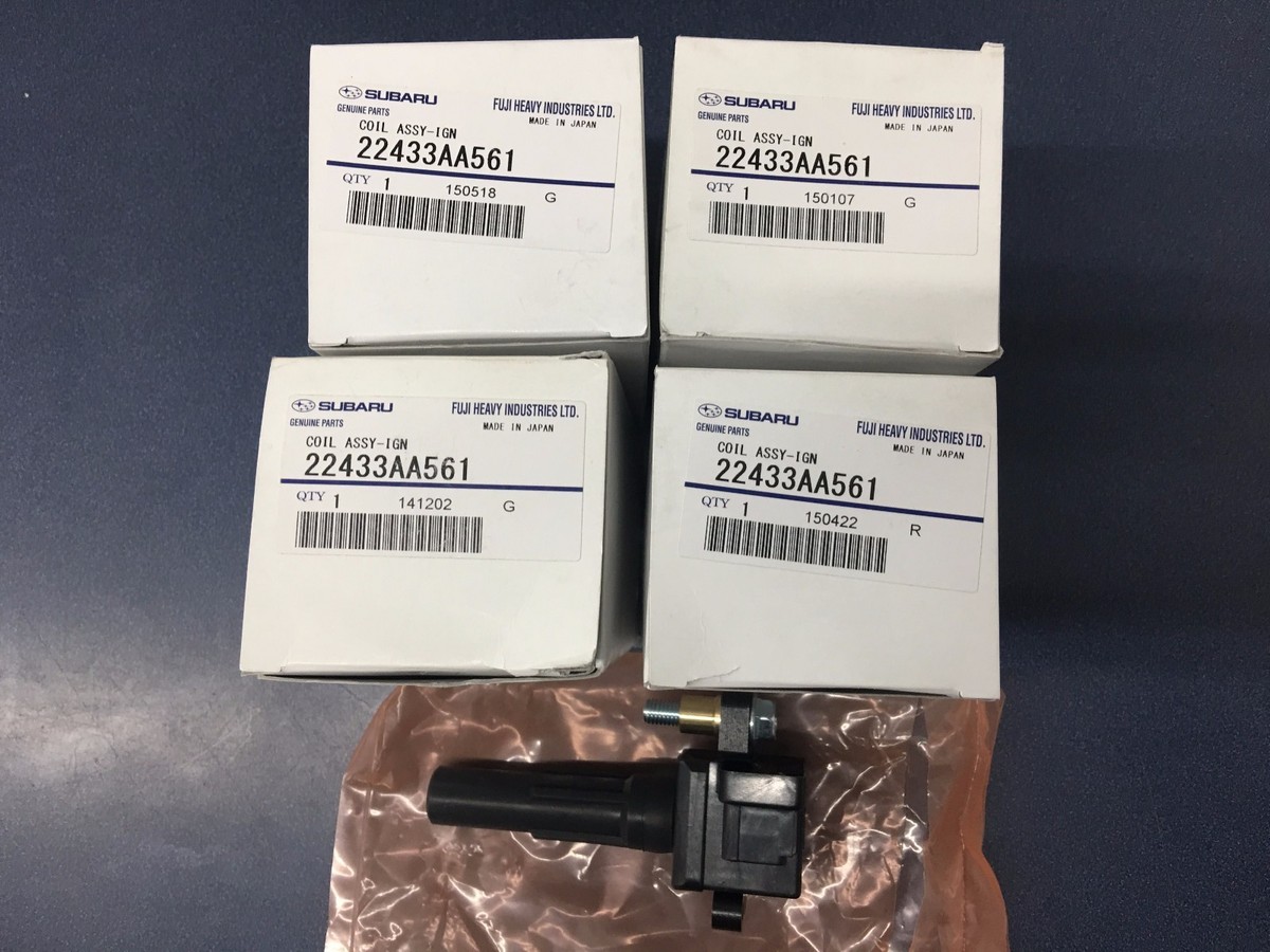 ゆ SET OF 4 Genuine OEM Subaru Ignition Coil 2002 2003 Impreza