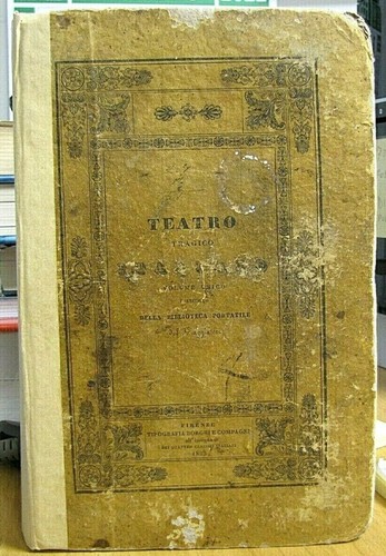 EPOCA106 - TEATRO TRAGICO - VOLUME UNICO - 1832 - Picture 2 of 8