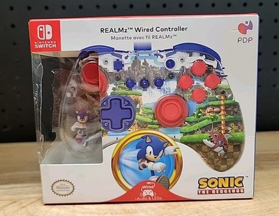 PDP REALMz Wired Controller for Nintendo Switch - Sonic the Hedgehog Brand New!