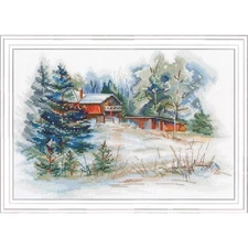 RTO Winter Sketch Kit & Frame Counted Cross-Stitch