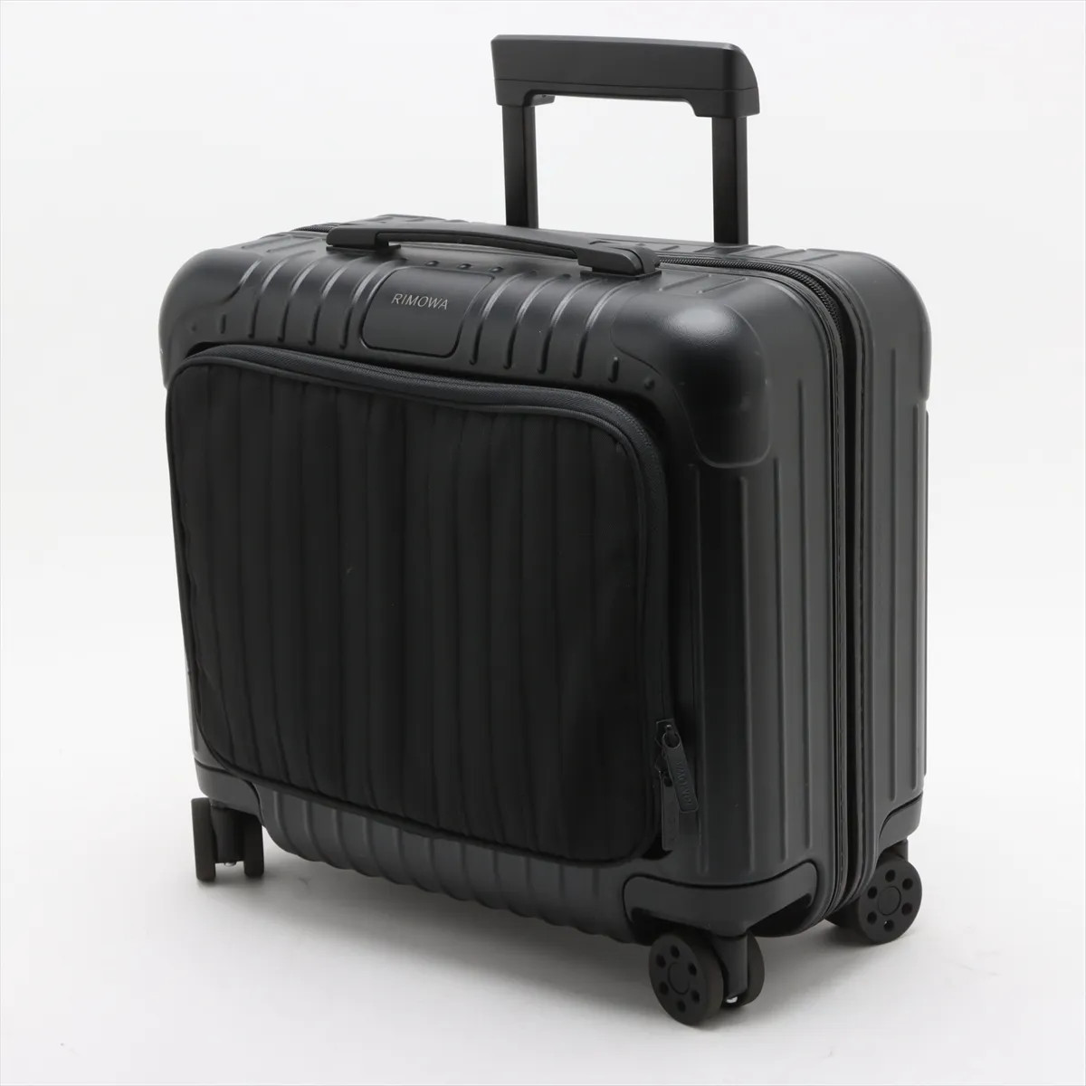 Rimowa essential sleeve polycarbonate x leather Carry case Black