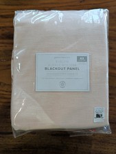POTTERY BARN KIDS Evelyn Ruffle Bottom Blackout Panel-44x63"- Blush - NWT