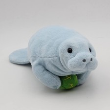 Manatee Plush 7" Stuffed Animal, Realistic Sea Cow Soft Toy Ocean Marine