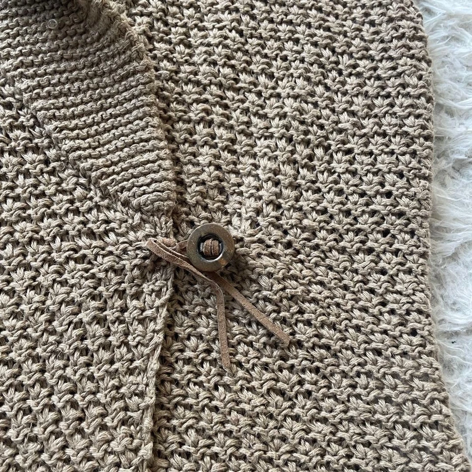 Chaleco Ralph Lauren 100 % lino cuello chal talla L Foto 4 de 4