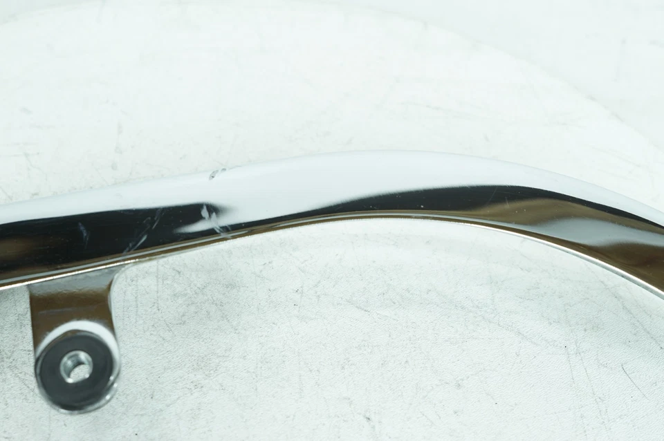 06 Harley Softail FLST Heritage Classic OEM Drive Belt Guard Cover Shield Chrome - Image 4 of 4