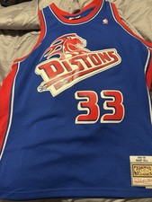 grant hill detroit pistons jersey Mitchell N Ness Size Xl