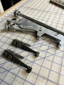 AB Dick 9800 Printing Press paper guide assembly and assorted parts