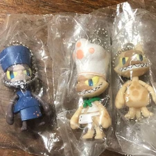 Monster Hunter Airu Ball Chain Keychain Set 3 Pieces Unused, Box Damaged