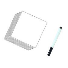 12Pcs Whiteboard Stickers Removable Label Dry Erase with A Pen