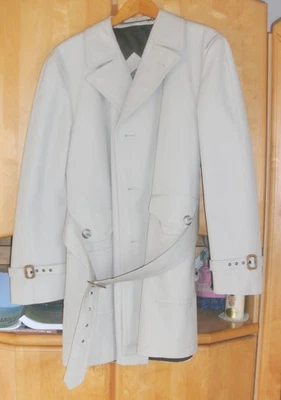 Vintage Trenchcoat Mantel C&A Canda hellgrau-beige; Gr. 54 - Bild 1 von 4