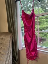 NWT Fashion Nova Red Ruched Bodycon Mini Dress – Size S