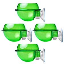 4 Pcs Reptile Hanging Water Bowl Food Dish with Suction Turtle Feeding
