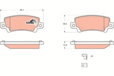 REAR BRAKE PAD SET DISC BRAKE FITS: TOYOTA COROLLA / ALLEX 1.8 VVTL-I TS /1.4