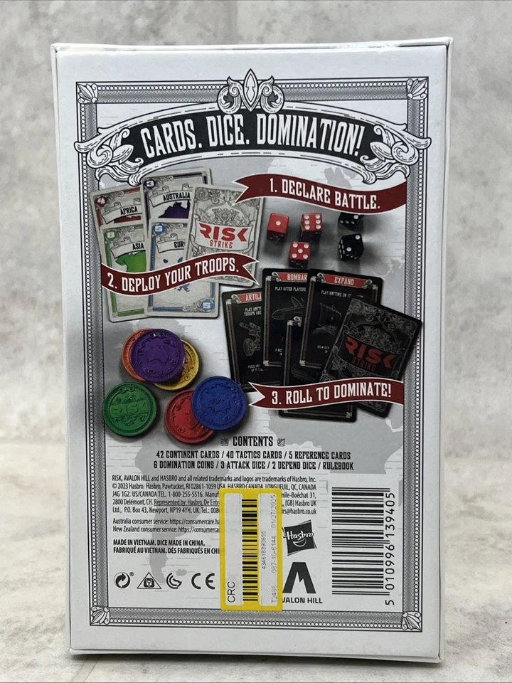 Risk Strike Fast and Furious World Domination Cards and Dice Game - NEW - Image 2 of 3