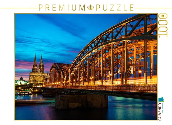 Calvendo Puzzle The Hohenzollern Bridge Over The Rhine | 1000 Pieces, Finished S-image