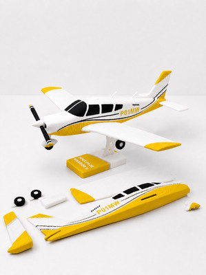 Piper PA-28 Warrior II 3D Printed Model Kit -Yellow