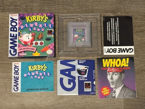 Kirby's Pinball Land Nintendo Game Boy Complete CIB Authentic Near Mint Shape