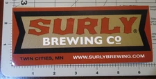 SURLY BREWING CO Minnesota Twin Cit STICKER decal craft beer Darkness Doomtree K