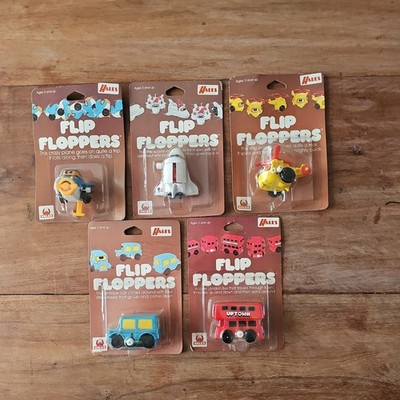 Tomy Flip Floppers x5 (1981) Aufziehspielzeug - NEU - VERSIEGELT Aufziehspielzeug siehe Bilder