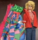Vintage Barbie Clothes - MOD Era Barbie 1798 Rainbow Wraps & Doll