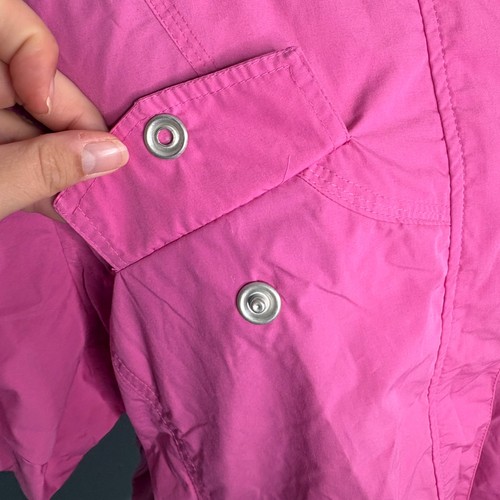 Miss Lili Jacket Women Plus Size 2X Pink Short Sleeve Hoodie Lightweight Pockets - Picture 7 of 16