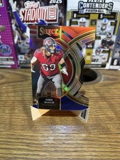 2023 Panini Select - Premier Level Cody Mauch #133 Red & Blue Prizm Die-Cut (RC)