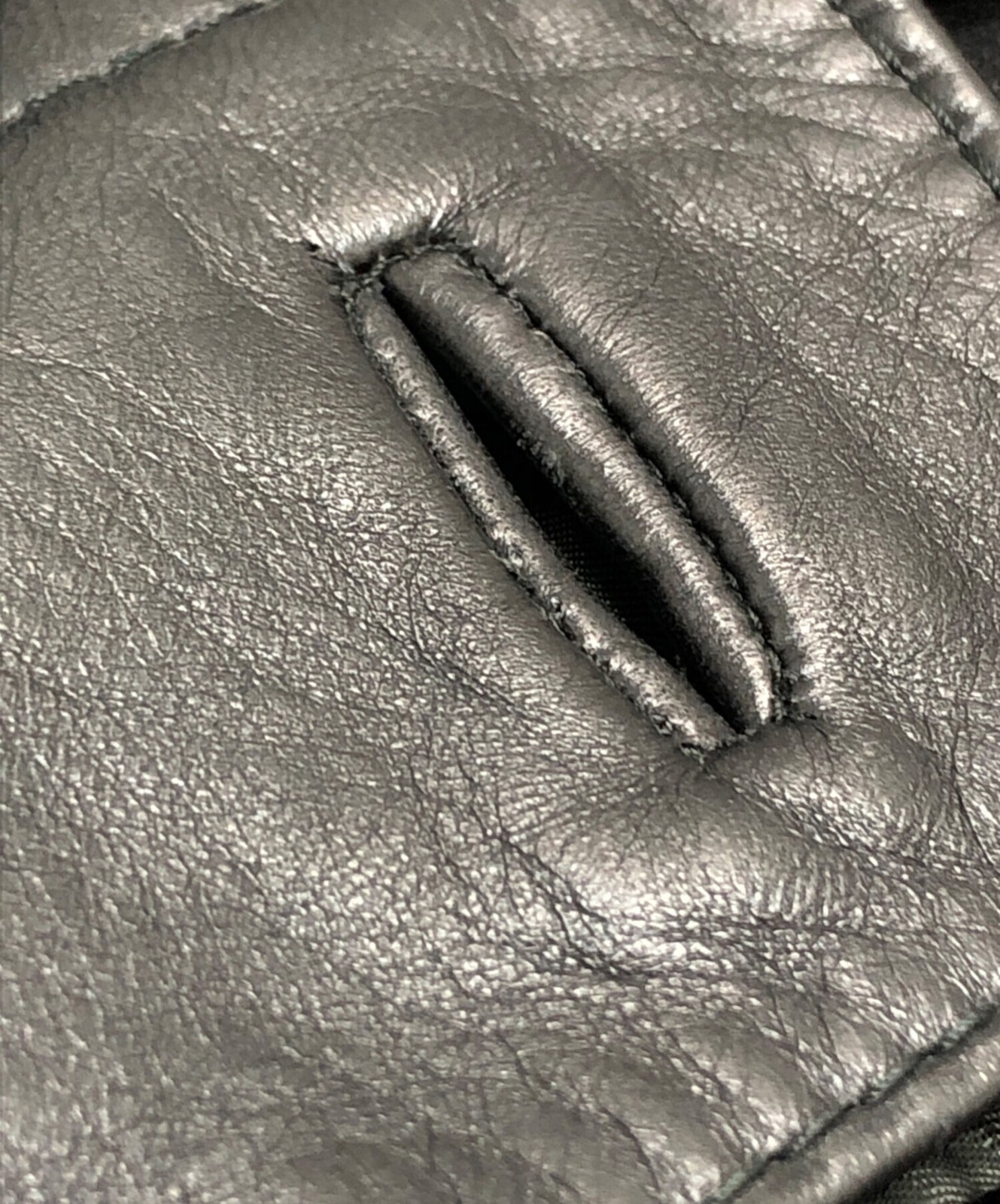 GUCCI (Gucci) Fur-lined leather jacket/ black/ size: 50 image 6