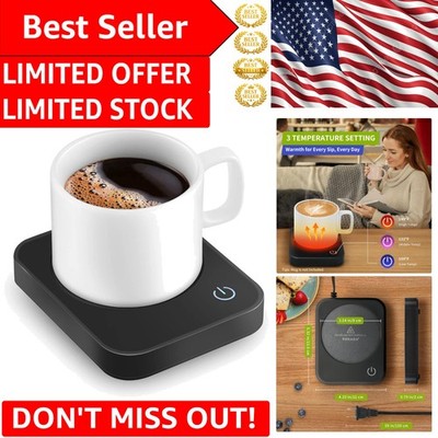 Splash-Proof Desk Coffee Warmer with Automatic Shut-Off & User-Friendly Design