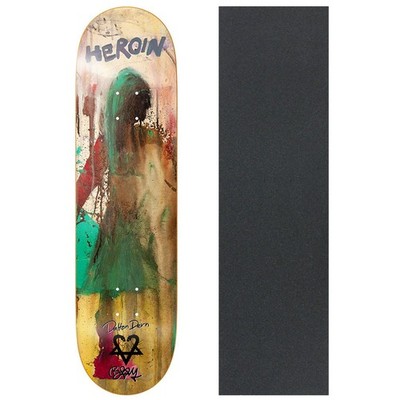Heroin Skateboard Deck Dalton Dern Bam 8.38'' x 32'' with Grip