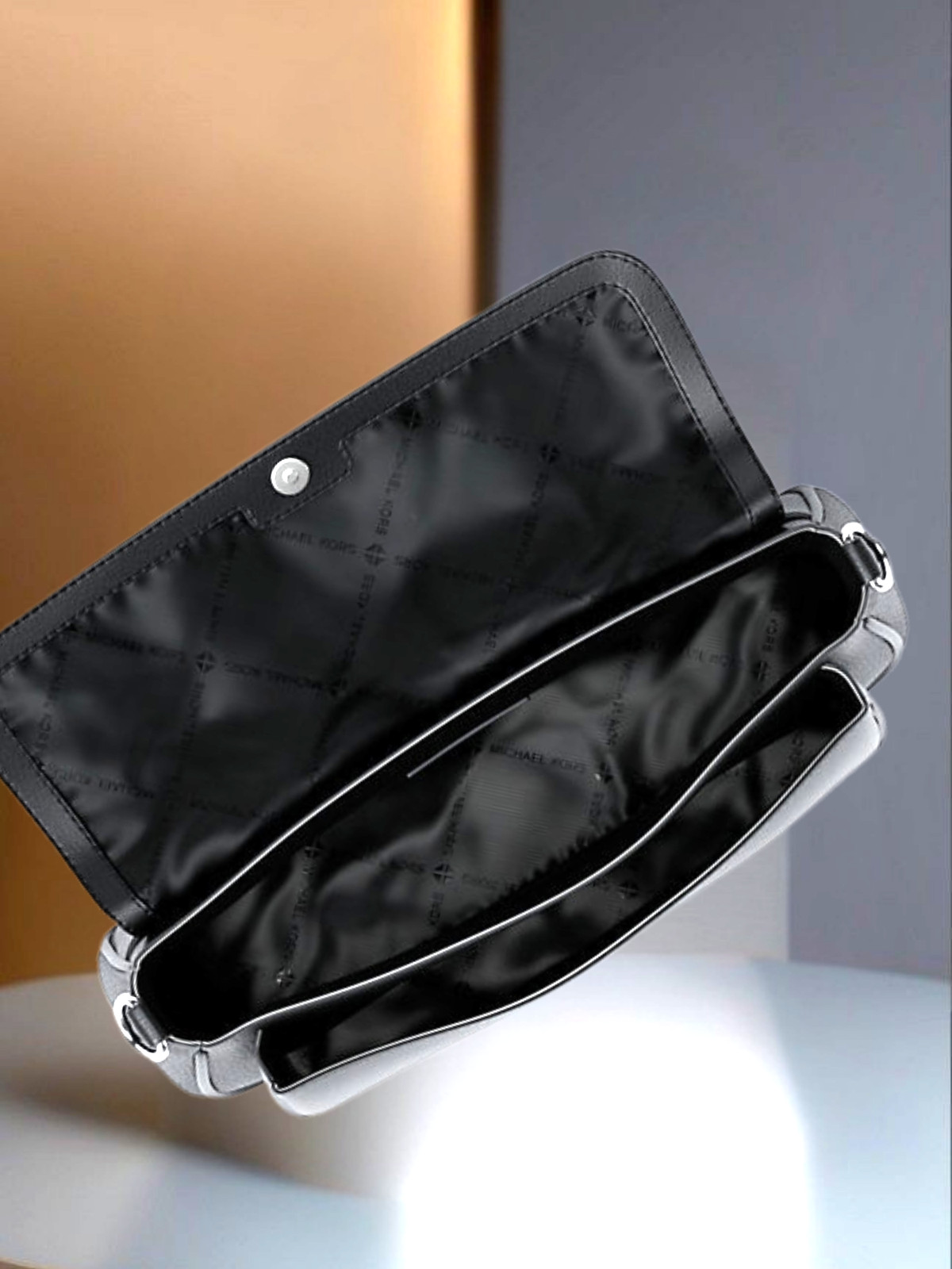 Michael Kors Women Small Leather Crossbody Bag Black Purse Handbag Messenger MK thumbnail 14