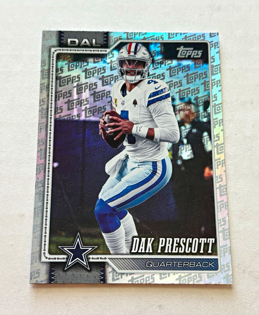 2026 Topps - Dak Prescott #53 Dallas Cowboys Topps Foilboard Fk Cancer
