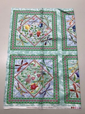 Iridescence Dragonflies Linda M Poole Avlyn Fabric 1 Yd 10 