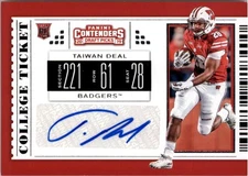 2019 Panini Contenders Draft Picks #241 Taiwan Deal RC Auto - NM-MT