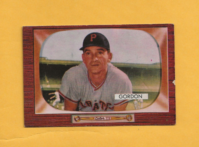 1955 Bowman Baseball #163 Sid Gordon PIRATES VG-EX