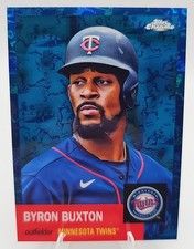 2022 Topps Chrome Byron Buxton Toile Blue Refractor /199 Minnesota Twins