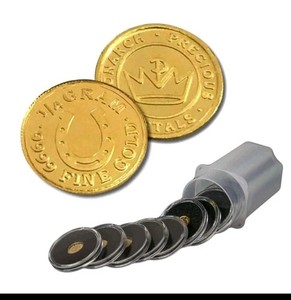 1/4 Gram .9999 Fine Gold Round - Lucky Horseshoe (Sealed in Capsule)