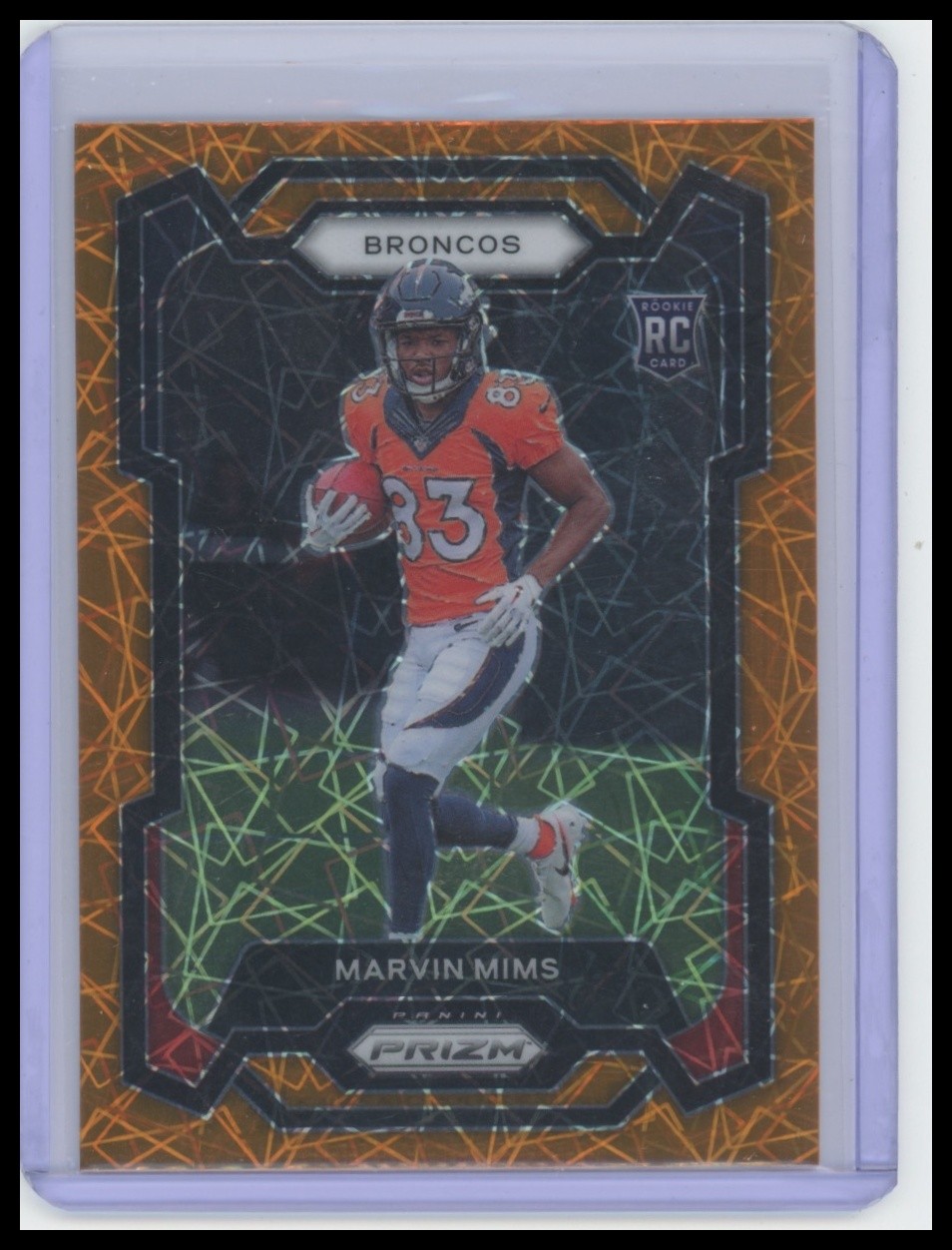 2023 Panini Prizm #327 Marvin Mims Lazer