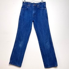 Vintage Wrangler Women's Jeans Straight Leg Faded Medium Wash Western Size 30