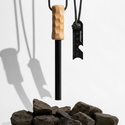 | Kräftig PRO Ferro Rod Fire Starter Survival Tool   up to 20,000 Strikes, 1/2'' 
