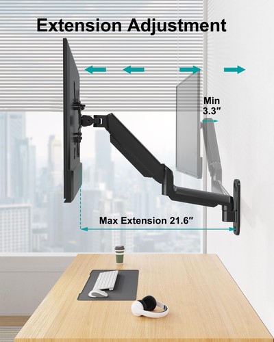 MOUNT PRO Wall Mount for Max 35 inch/26.4lbs Flat Curved Screens, Premium Hea... - 第 9/9 張圖片