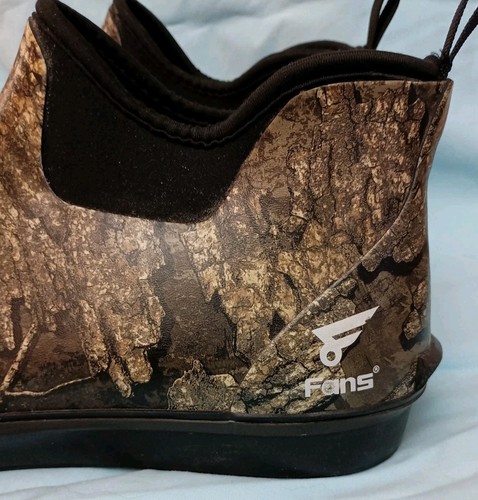 Fans Size 14 Rubber Waterproof Ankle Boots Slip On Camo - Picture 2 of 9