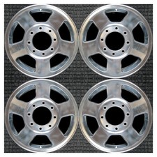 Set 2005 2006 2007 Ford F250 F-250 F350 F-350 Oem 17 Polished Wheels Rims 3598 Set 2005 2006 2007 Ford F250 F-250 F350 F-350 Oem 17 Polished Wheels Rims 3598