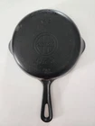 VINTAGE CAST IRON GRISWOLD NO. 3 SKILLET WITH DUAL SPOUTS ERIE, PA - 709K 709 K