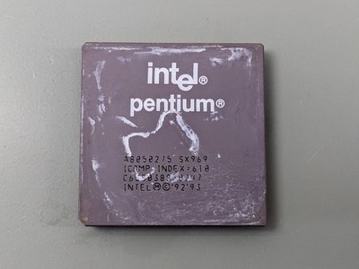 Intel Pentium 75 CPU, Ceramic 75MHz A80502-75 SX969 ~ Fully Tested Good