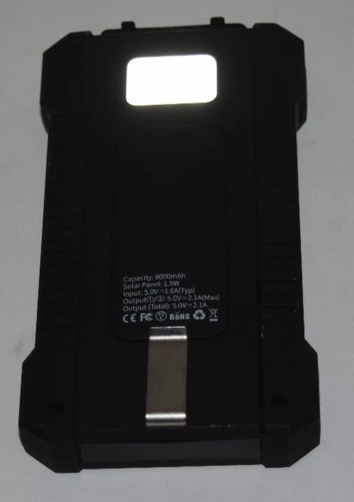 Carregador de banco de energia solar 4Patriots 8000mAh: testado solar 10/2025 - Imagem 3 de 4