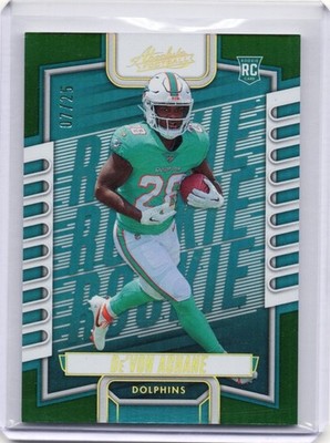 De'Von Achane 2023 Panini Absolute Green RC #130 - 07/25