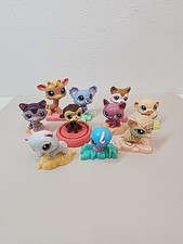 2009-2010 LPS LITTLEST PET SHOP MCDONALDS HAPPY MEAL TOY Lot Of 10 HASBRO READ