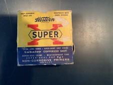 Vintage Hunting Western Super-X 12 GA Shotgun Shell Ammo Box Lubaloy Shot